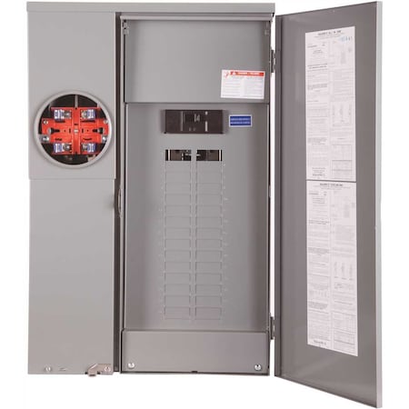 Square D Load Center, 30 Spaces, 200A Amps, 120/240 V SC3042M200PS